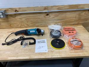 lot 62 image: Electric Polisher with Variety of Polishing Pads