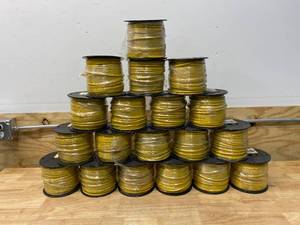 lot 53 image: PRO-TRACE Lot of 19 Spools of- 12 Gauge High-Flex Tracer Wire