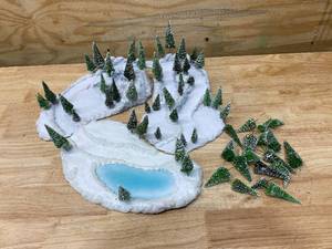lot 97 image: Winter Pond Scene with Trees