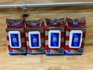 lot 48 image: GSD Lot of 4 Packs of-  Wet Wipes Family Size Antibacterial (80 Wet Wipes per pack)- With Aloe Vera - Exp. 062022