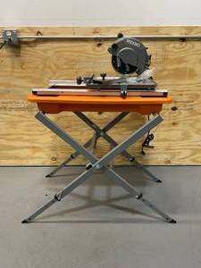 lot 7 image: RIDGID (R40312) 7 in. Wet Tile Saw with Stand