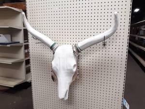 lot 1025 image: Papier-mch Bull Head - about 29 x 29 Overall