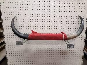 lot 1031 image: Set of Bull Horns - Measures about 27-12 Wide