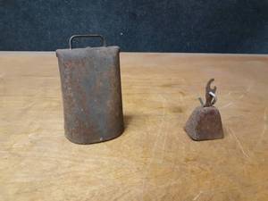 lot 1049 image: Antique Cow Bell and Sheep Bell