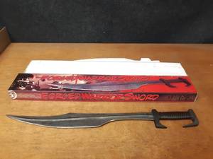 lot 1068 image: New in Box Forged Steel Warrior Sword - Measures about 33-12 Overall