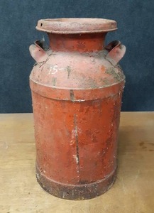 lot 1098 image: Vintage Milk Can - about 24 Tall