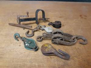lot 1100 image: Lot of Pulleys - Cast Iron and Steel