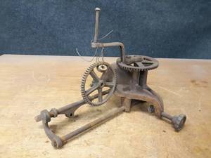 lot 1120 image: Antique Sickle Blade Sharpener - Cast Iron