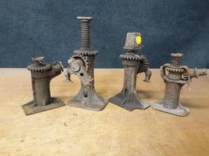 lot 1135 image: Lot of (4) Vintage Jacks - Tallest is about 13 Tall