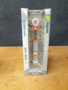 lot 1151 image: Gearbox Texaco Ethyl Visible Gas Pump Mechanical Coin Bank  - Box is about 15-12 Tall