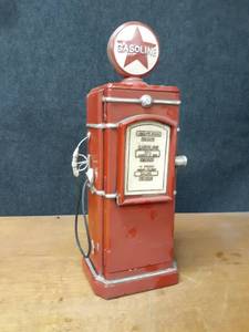 lot 1157 image: Gas Pump Decoration - Also a CD Holder - Measures about 26 Tall