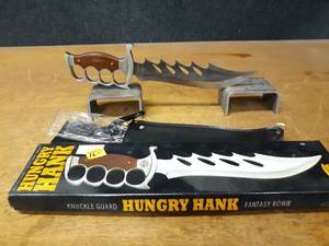 lot 1196 image: Hungry Hank Bowie Knife - Overall about 14 Long