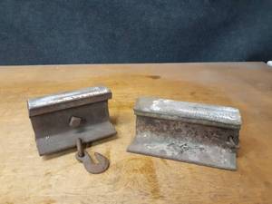 lot 1301 image: Pair of Railroad sections - Make good Anvils - 10 and 8
