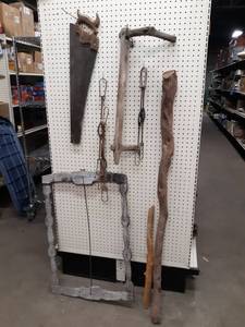 lot 1304 image: Lot of Antique Saws and More