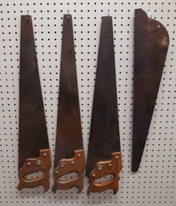 lot 1311 image: Lot of (4) Vintage Saws - All about 29 Long
