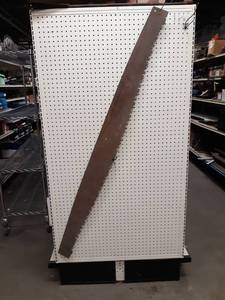 lot 1314 image: Large Antique 2-Man Saw - No Handles - Overall about 66 Long