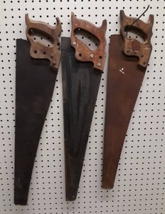 lot 1321 image: Lot of (3) Vintage Saws - All about 29 Long