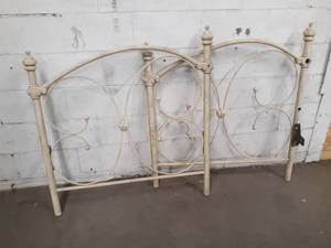 lot 1332 image: Steel Headboard and Footboard- Measures about 43 Tall x 40 Wide each