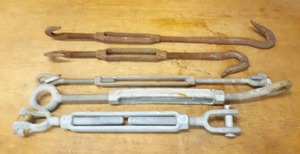 lot 1347 image: Lot of (5) Large Turnbuckles - Longest is about 29 Long