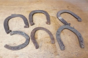 lot 1350 image: Lot of (6) Horseshoes