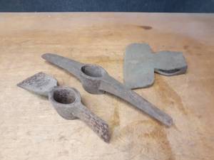 lot 1358 image: Lot of (3) Pick Axe Heads and Axe Head