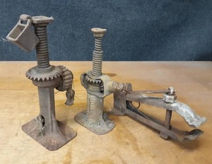 lot 1372 image: Lot of (2) Antique Jacks and Clamp