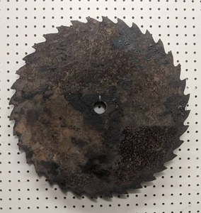 lot 1232 image: Large Saw Blade - Measures about 20 diameter