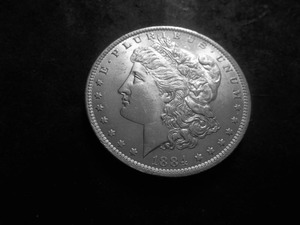 1884 O Morgan Silver Dollar