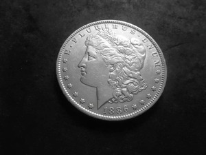 1886 O Morgan Silver Dollar