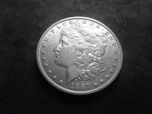 1887 O Morgan Silver Dollar