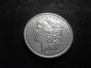 1891 O Morgan Silver Dollar