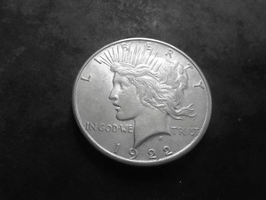 1922 S Peace Silver Dollar