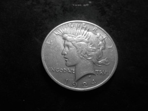 1924 Peace Silver Dollar