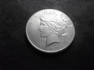 1927 Peace Silver Dollar
