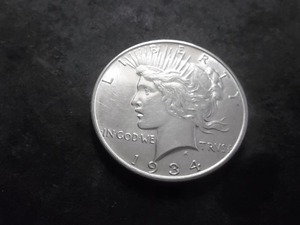 1934 D Peace Silver Dollar
