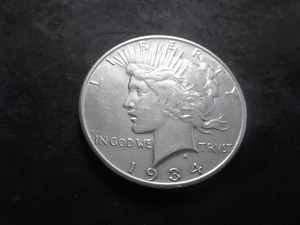 1934 S Peace Silver Dollar