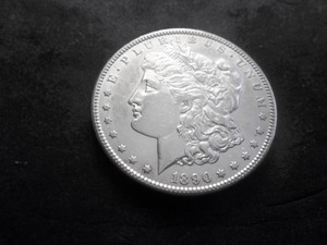 1890 CC Morgan Silver Dollar