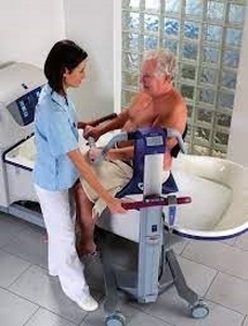 WOW MSRP $28,000&nbspRhapsody Height-Adjustable Hydromassage Bathing System Tub by ArjoHuntleigh WAlenti Advanced Hygiene Bath Lift Trolley (1 Battery) Both Great Working Condition See Link For More Info On This Fantastic Care Assist Bath