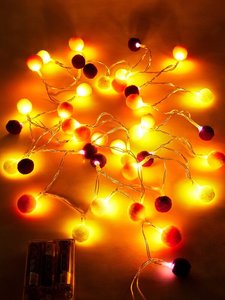 1pc String Light With 40pcs Ball Shaped Bulb