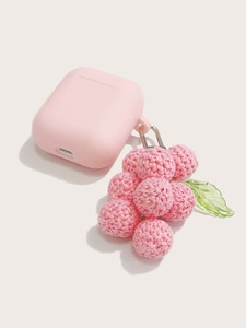 Knit Grape Pendant Silicone Case For Airpods