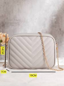 Chevron Chain Crossbody Bag