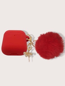 Pom-pom Charm AirPods Case