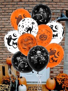 10pcs Halloween Pattern Random Decorative Balloon