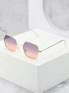 Geometric Frame Sunglasses