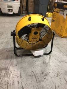 lot 13 image: Dewalt  20 in. 3-Speed Heavy-Duty Drum Fan with 6 ft. Power Cord not used see pictures