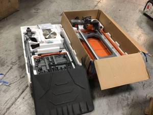 lot 23 image: Ridgid 12 Amp Corded 8 in. Tile Saw with Extended Rip open box customer returns