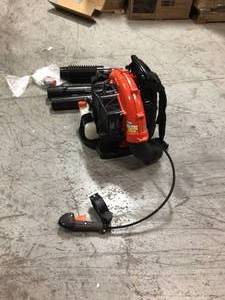 lot 11 image: ECHO 216 MPH 517 CFM 58.2cc Gas 2-Stroke Cycle Backpack Leaf Blower with Tube Throttle not used