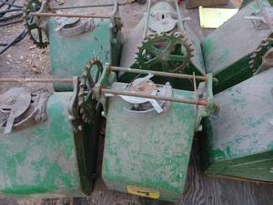 lot 4 image: Six John Deere Herbicide Boxes for 494, 694, and 894 Planters, Ideal Lawn and Garden Planters