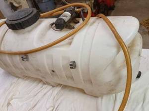lot 14 image: 20-Gallon Plastic Lawn Sprayer Tank with Northstar Pump Model 268199P