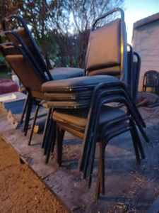 lot 24 image: Nine Stackable Chairs